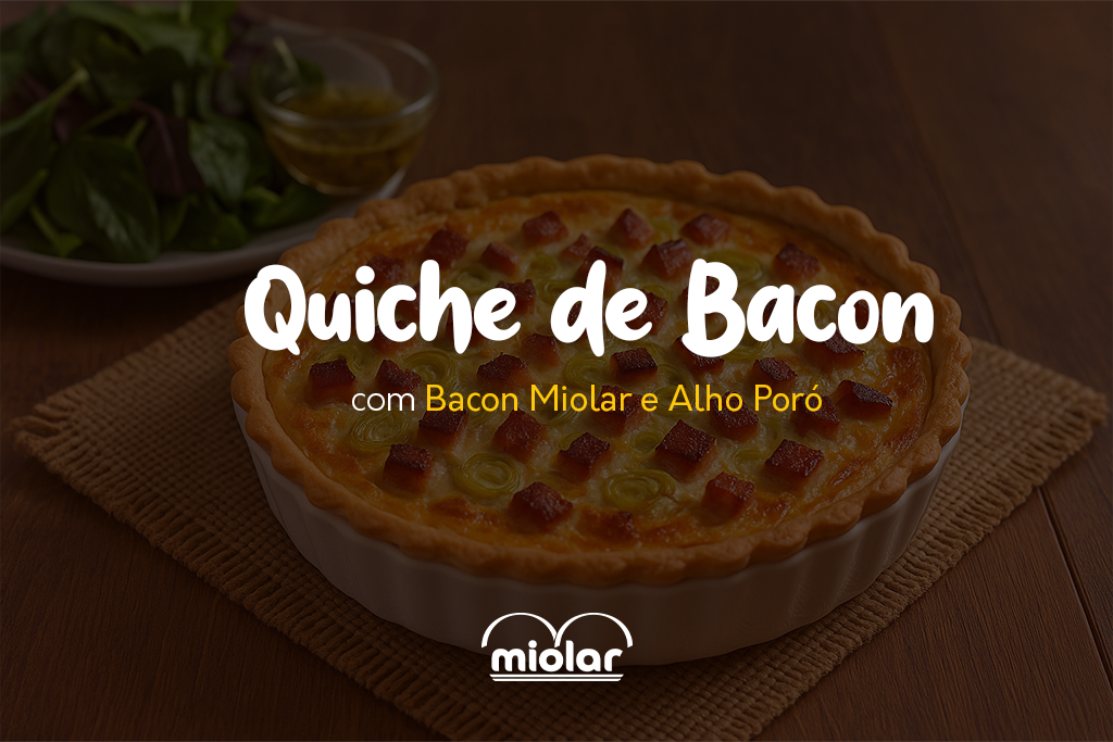 Quiche de Bacon em Cubos Miolar